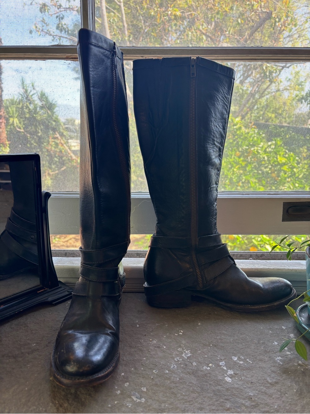 Freebird Classic Tall Black Leather Riding Boots